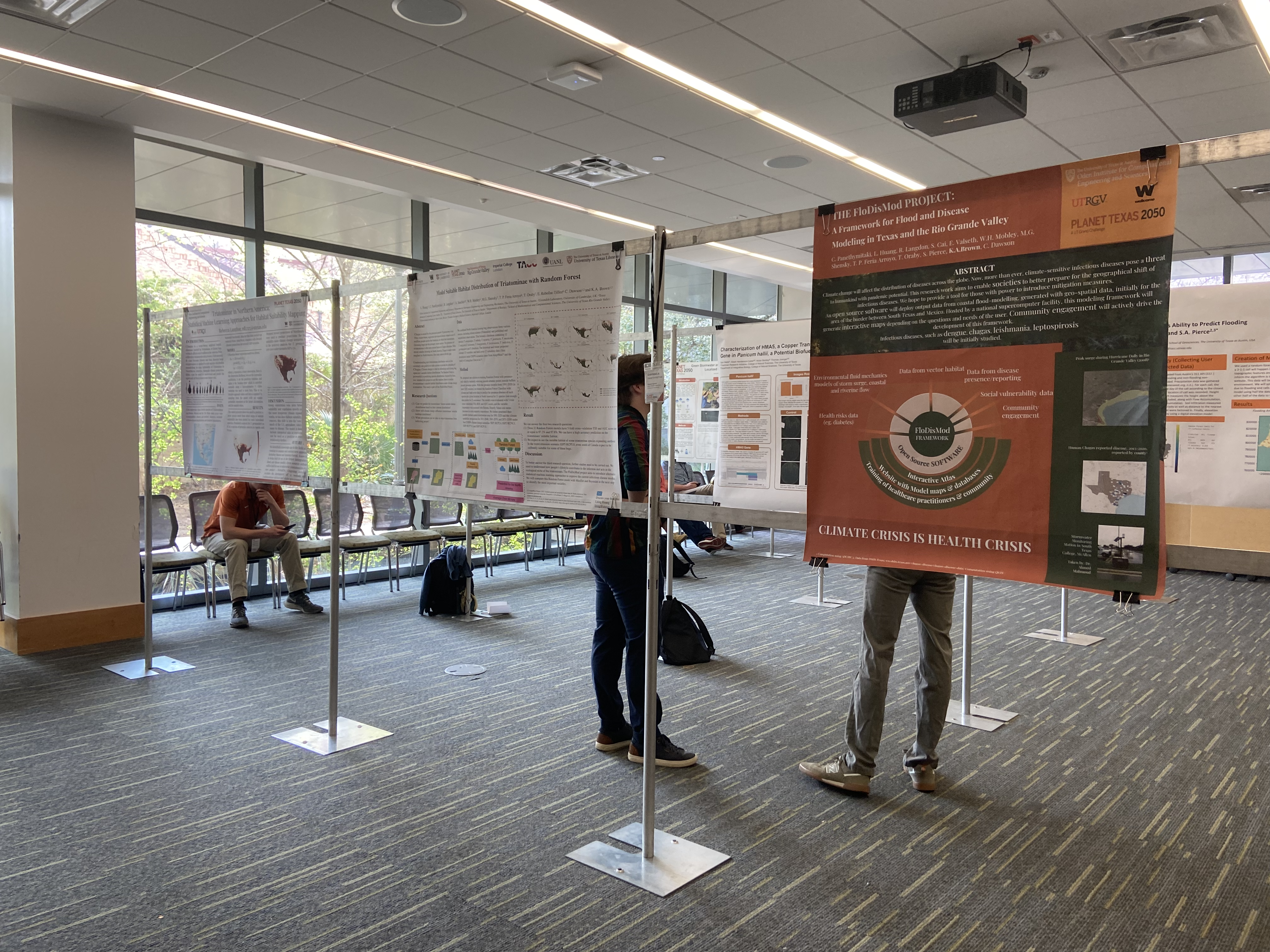 Our posters at the Planet Texas 2050 Symposium 2023